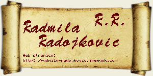Radmila Radojković vizit kartica